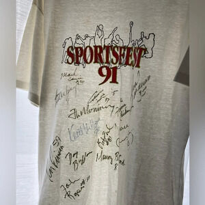 Sportsfest ‘91 autographed shirt size XL